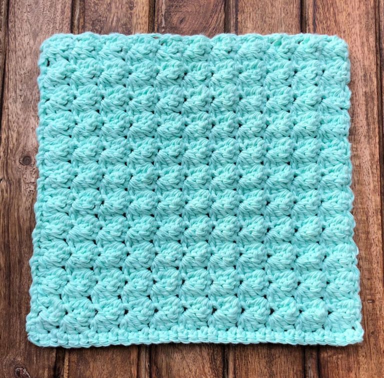 Crochet Blanket Stitch Washcloth FREE Pattern